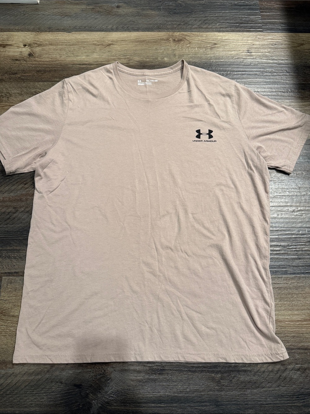 Under Armour Men's Short Sleeve Tee - Taupe with Black Logo